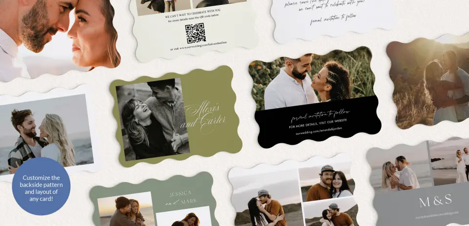 Back of Save the Date Card