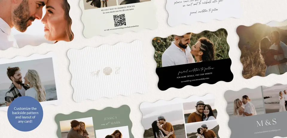 Back of Save the Date Card