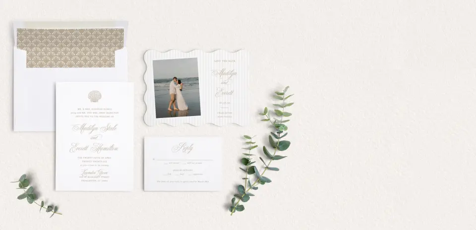 Front of Save the Date Card