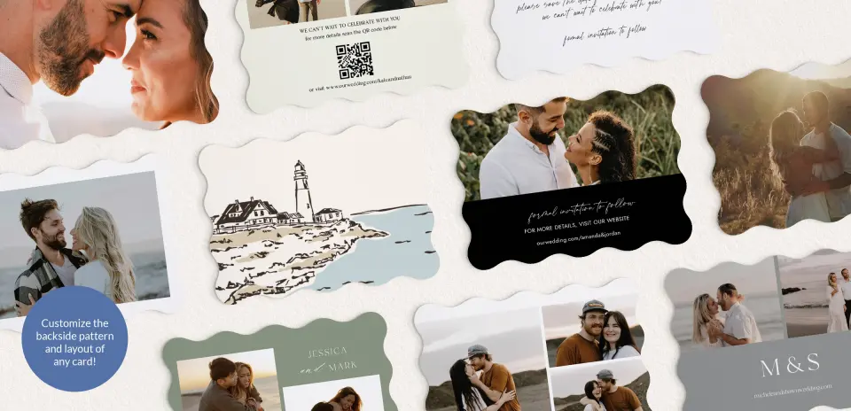 Back of Save the Date Card