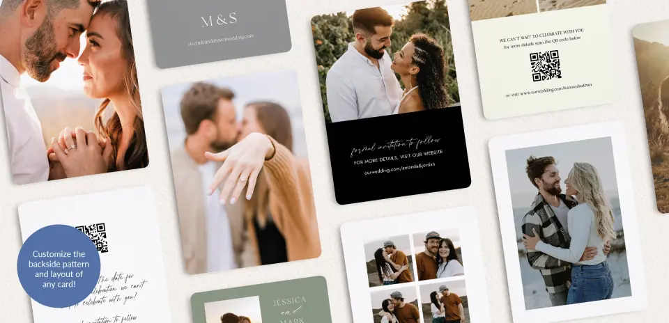 Back of Save the Date Card