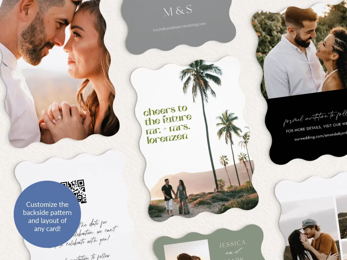 Back of Save the Date Card