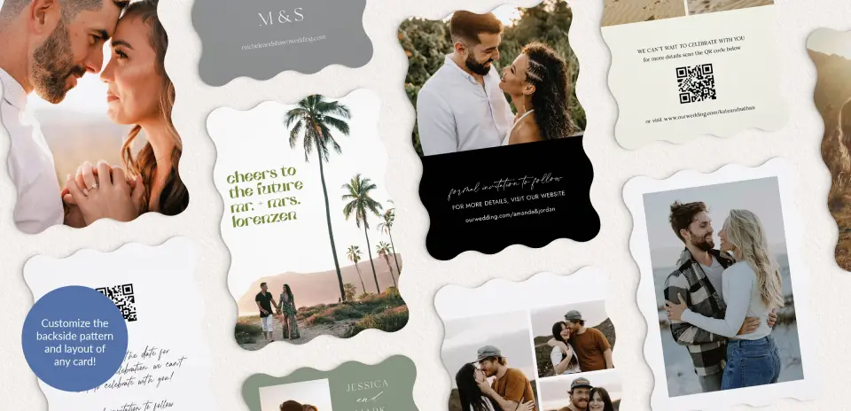 Back of Save the Date Card