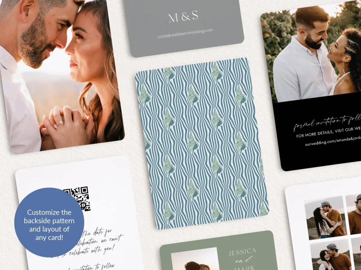 Back of Save the Date Card