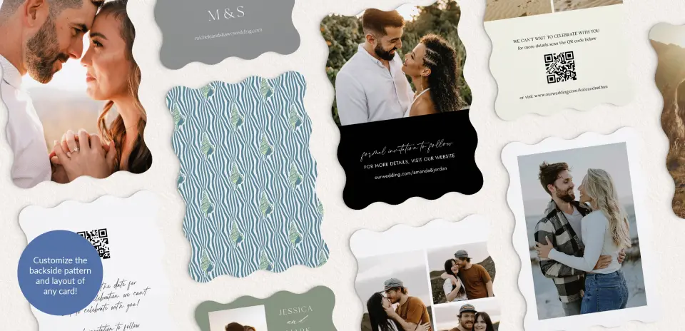Back of Save the Date Card