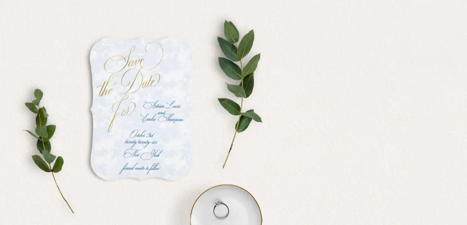 Save the Date Card with Optional Guest Addressing Service