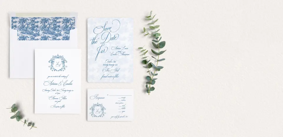 Front of Save the Date Card