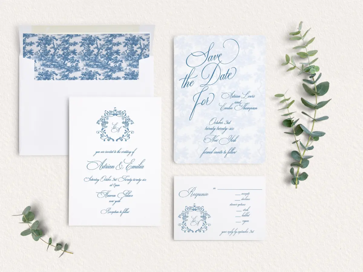Front of Save the Date Card