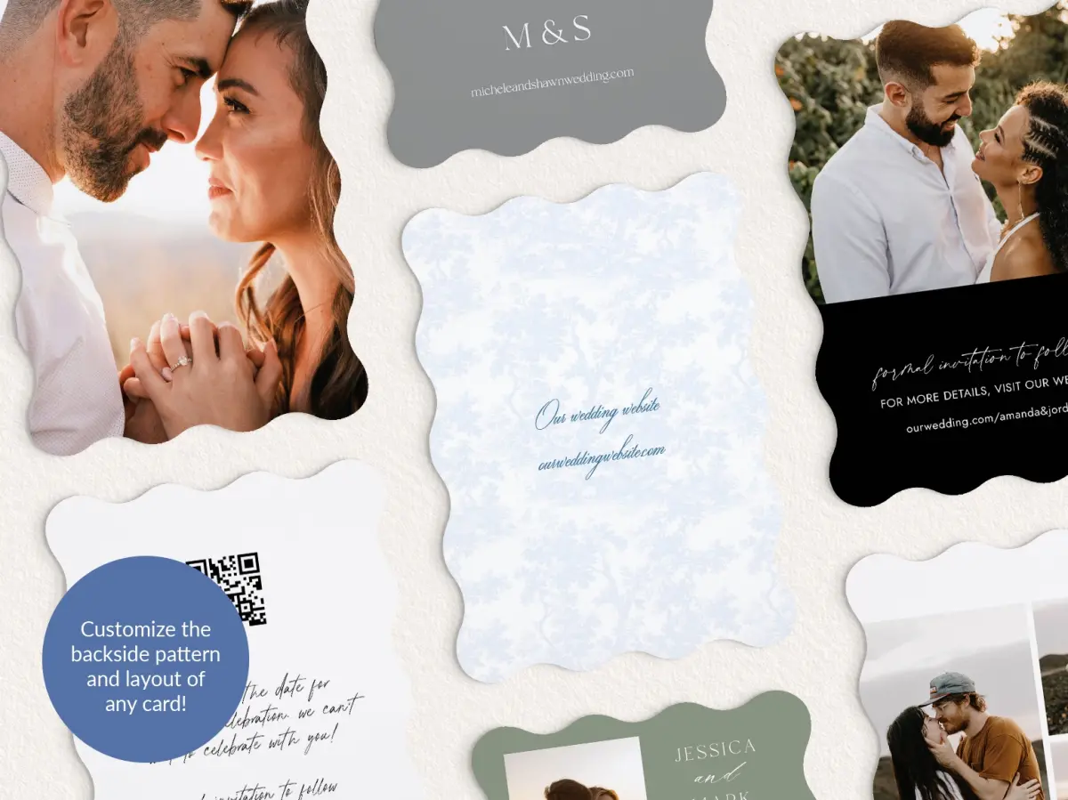 Back of Save the Date Card