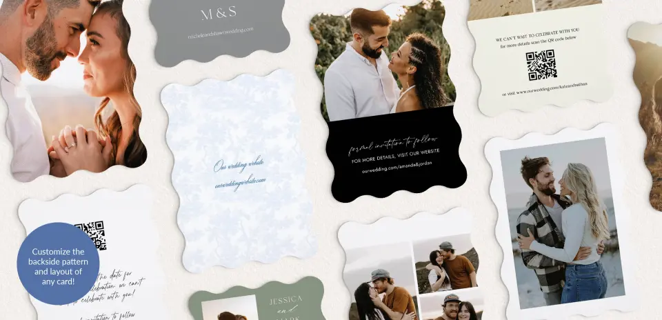 Back of Save the Date Card