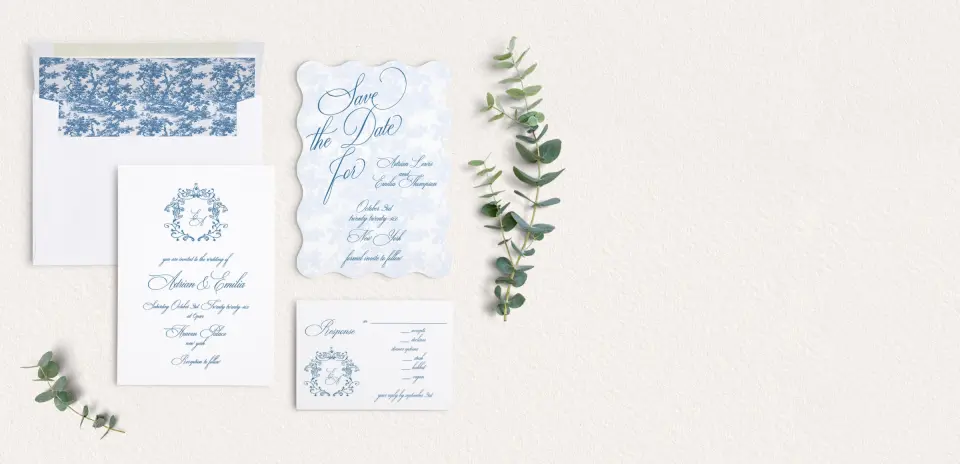 Front of Save the Date Card