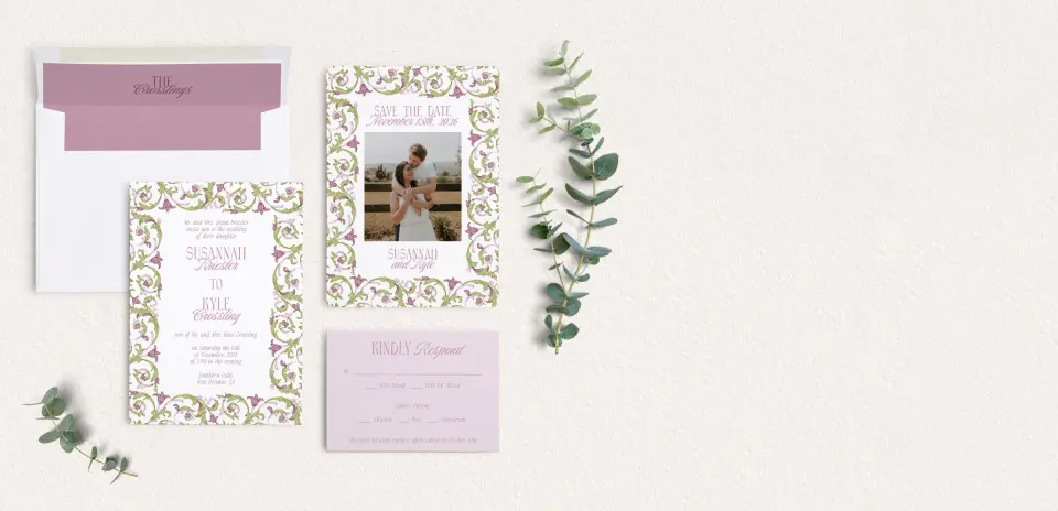 Front of Save the Date Card