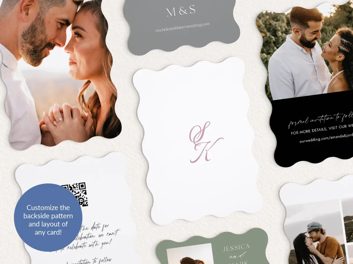 Back of Save the Date Card