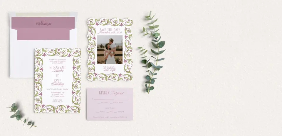 Front of Save the Date Card