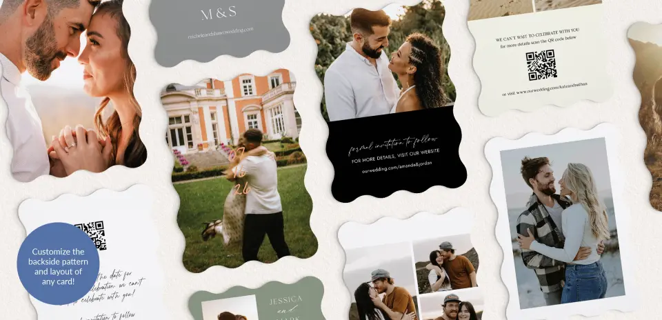 Back of Save the Date Card