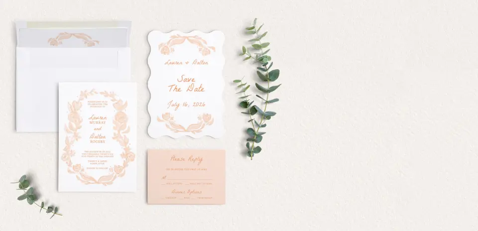 Front of Save the Date Card
