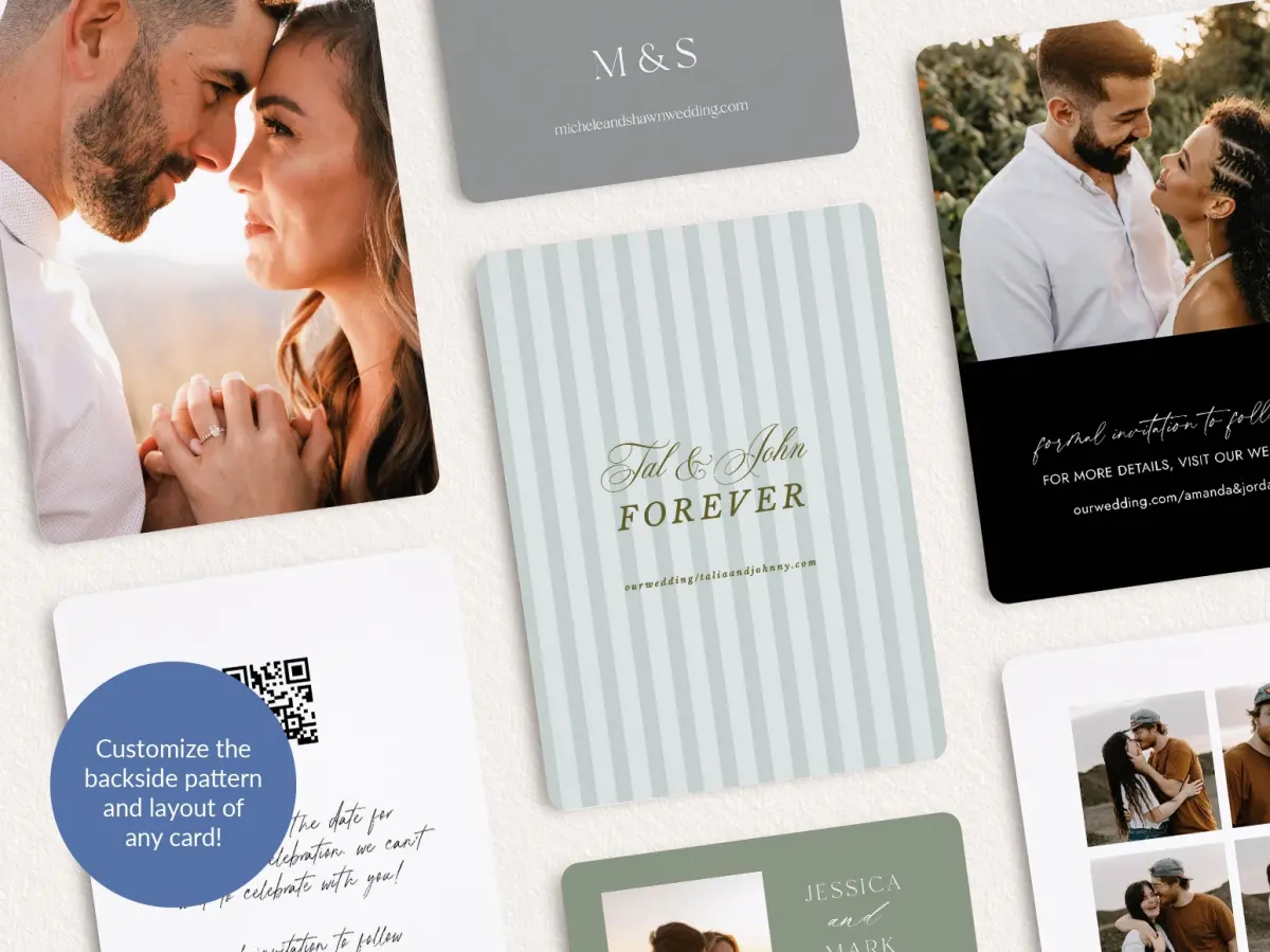Back of Save the Date Card