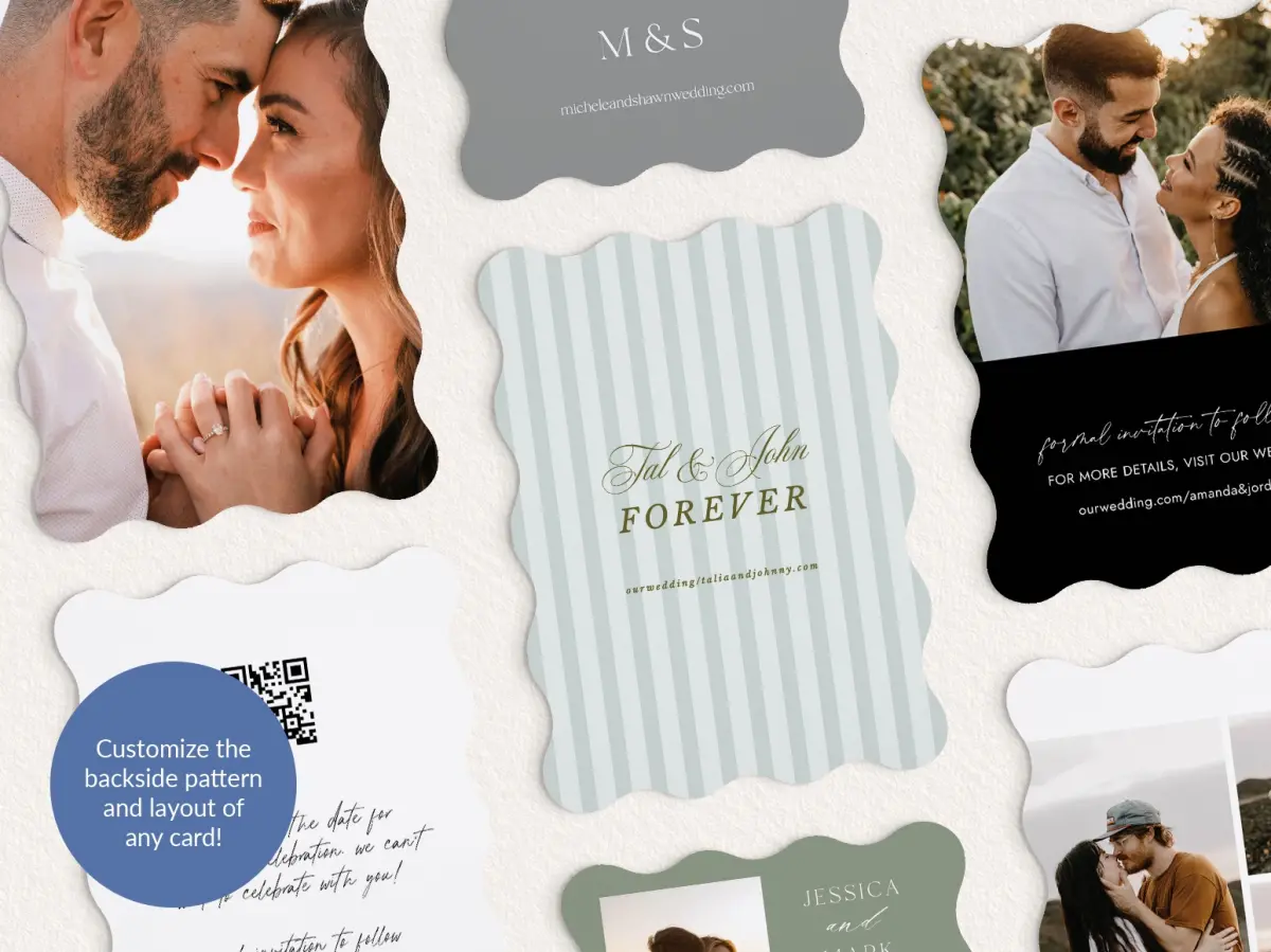 Back of Save the Date Card