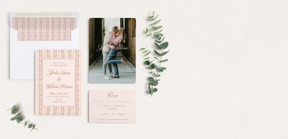 Front of Save the Date Card