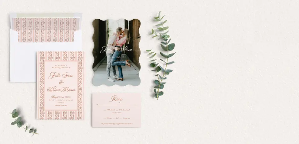 Front of Save the Date Card