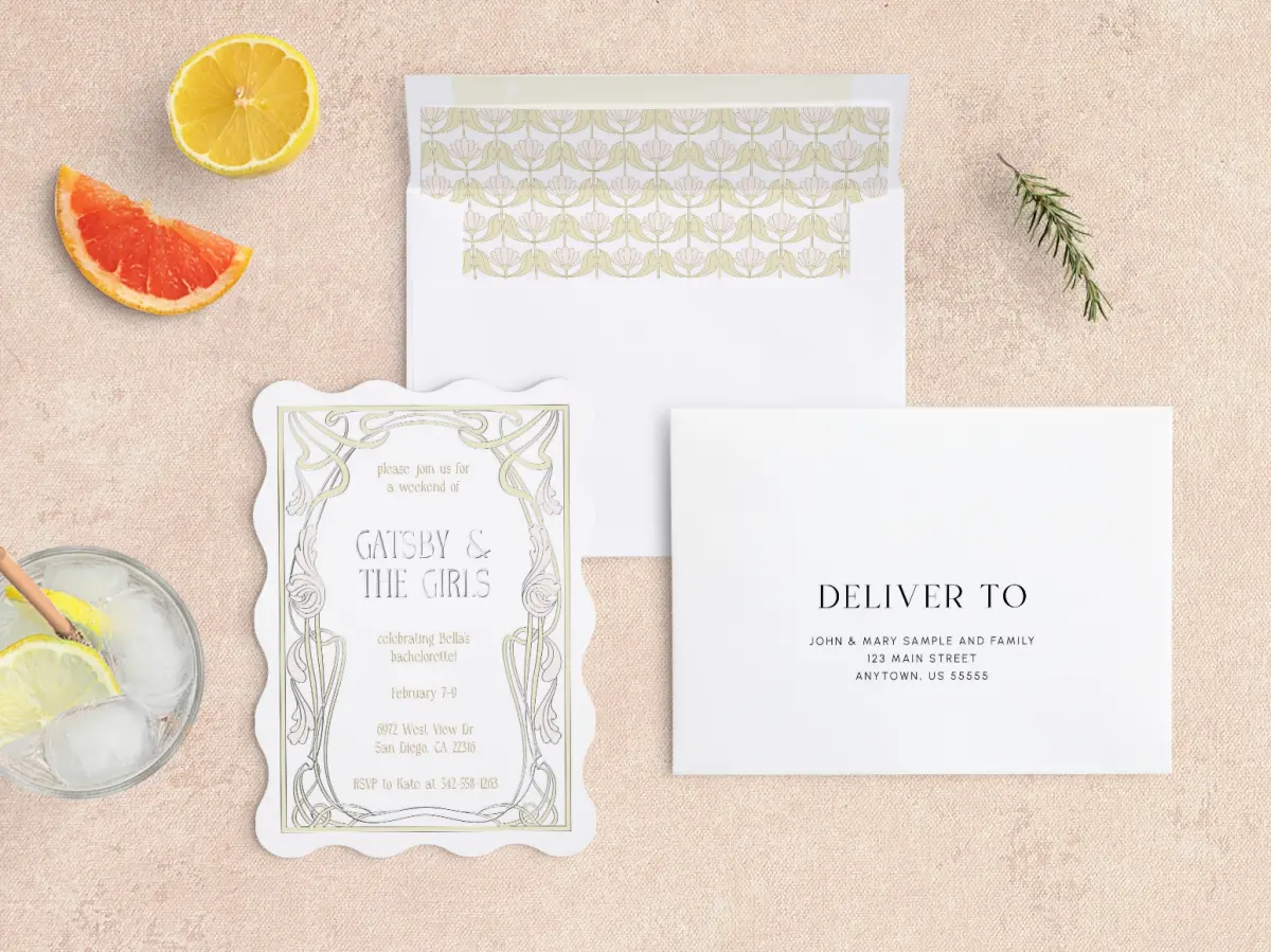 Front with Envelope Liner