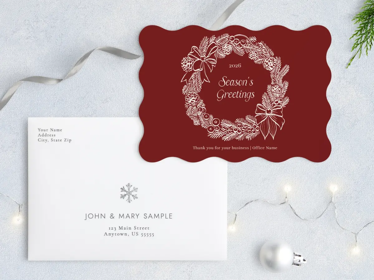 Front with Envelope Design