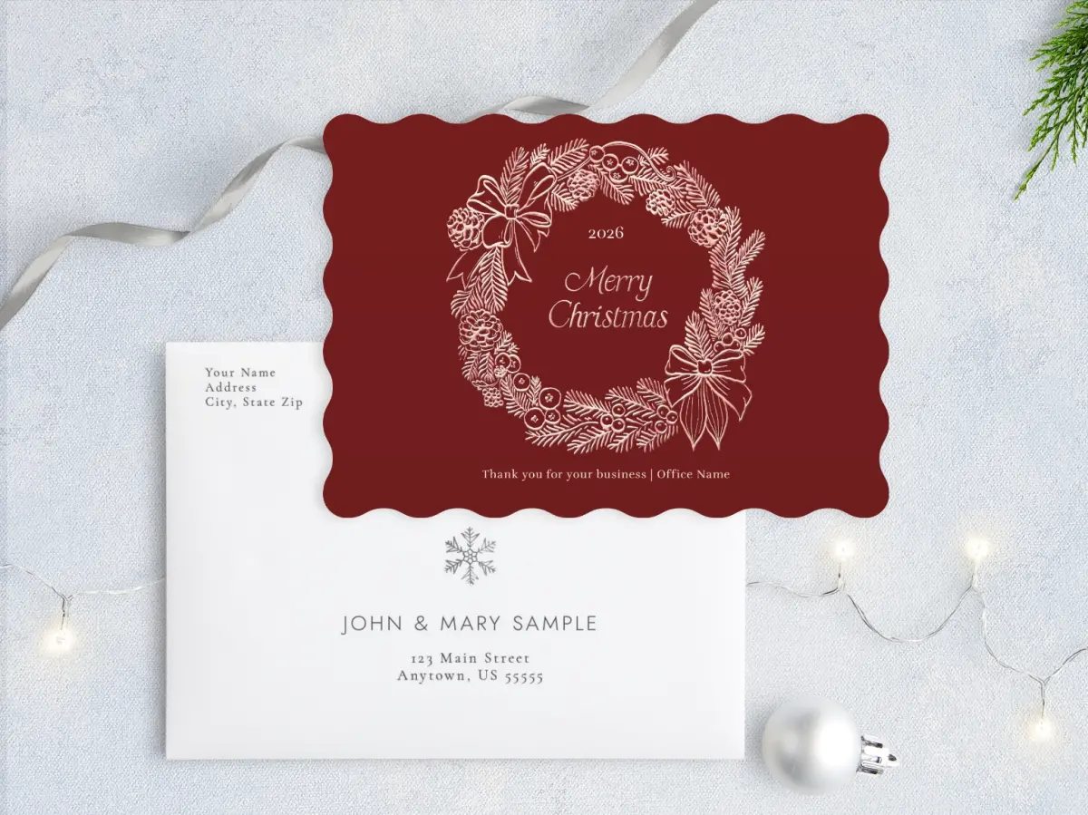Front with Envelope Design