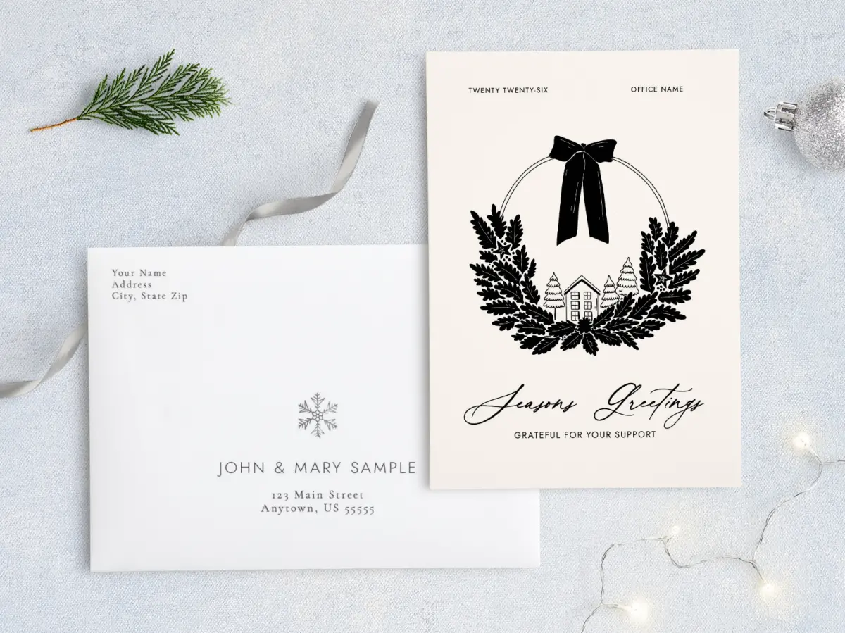 Front with Envelope Design