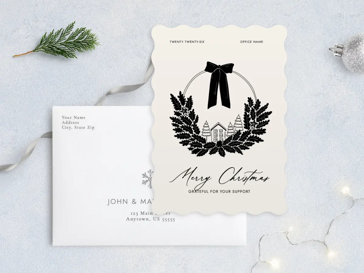 Front with Envelope Design