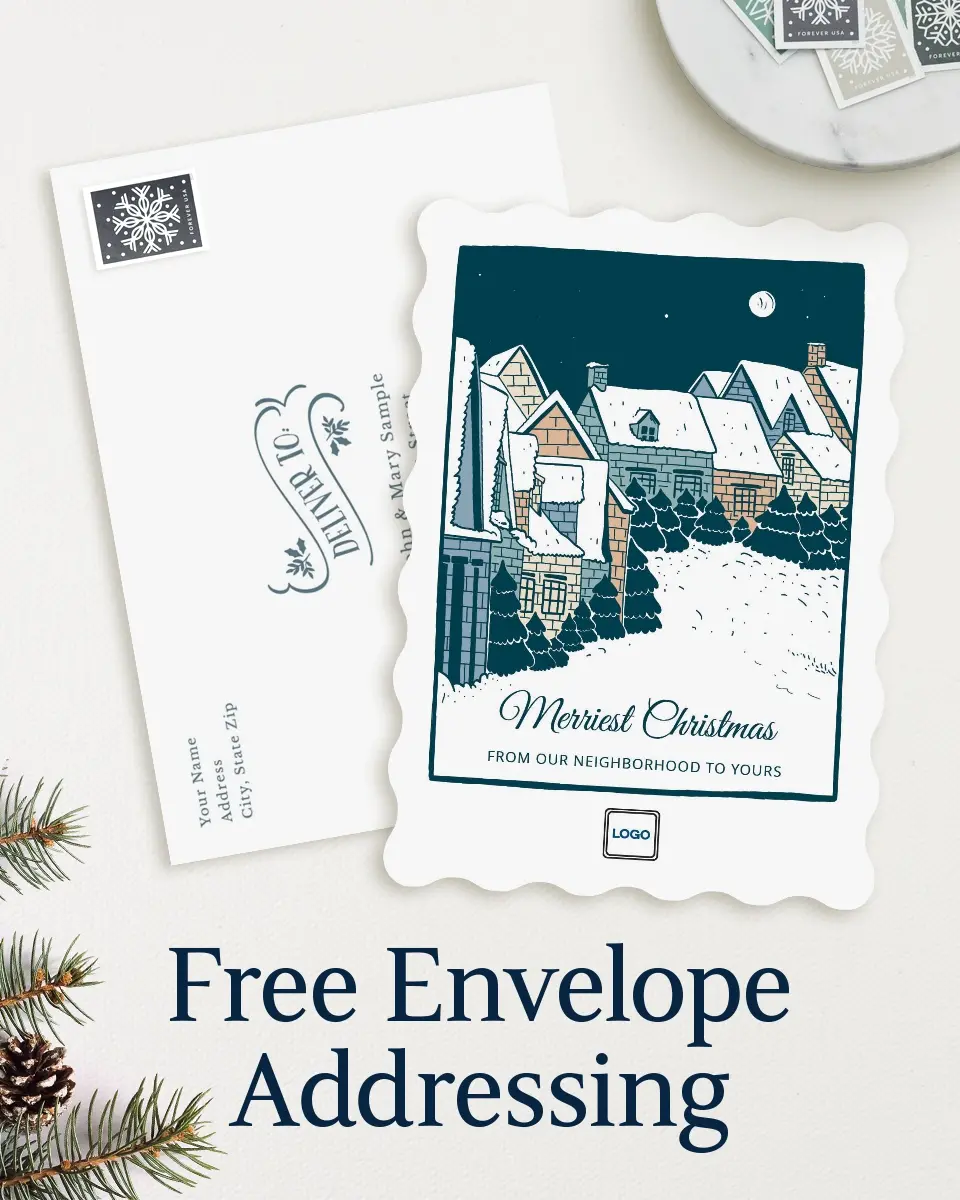 Wavy Christmas Cards