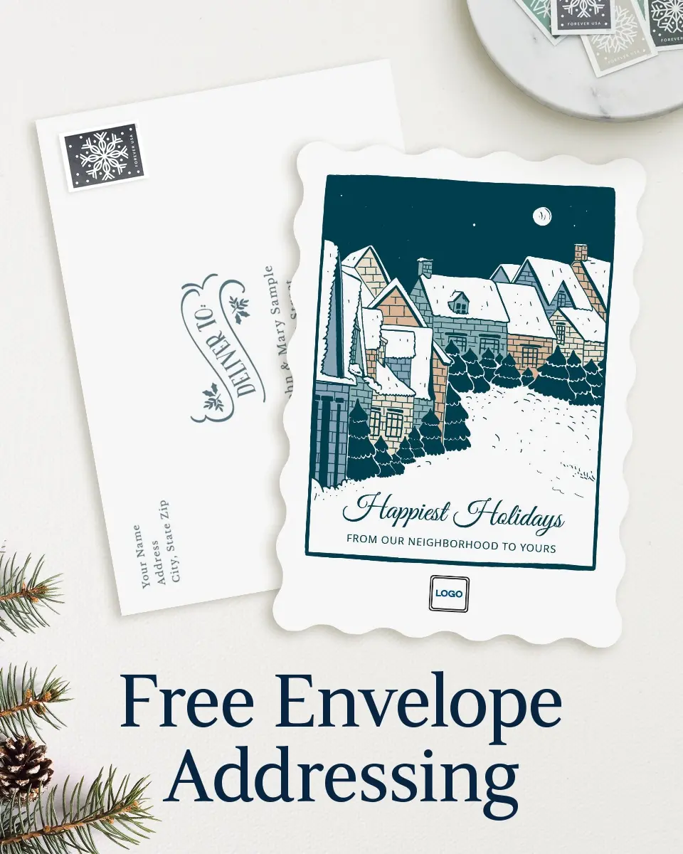 Wavy Christmas Cards