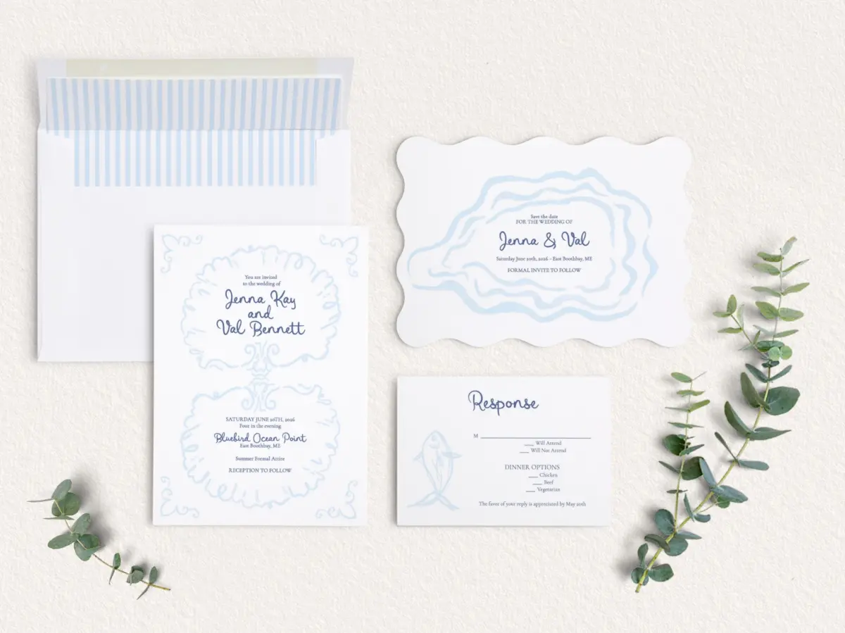 Front of Save the Date Card