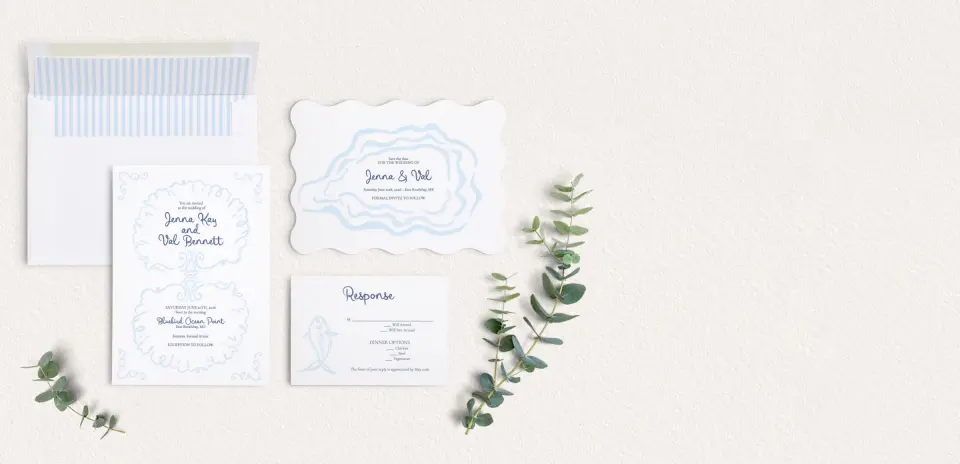 Front of Save the Date Card