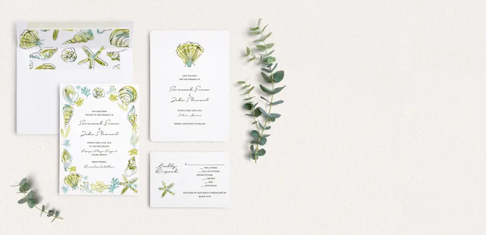 Front of Save the Date Card