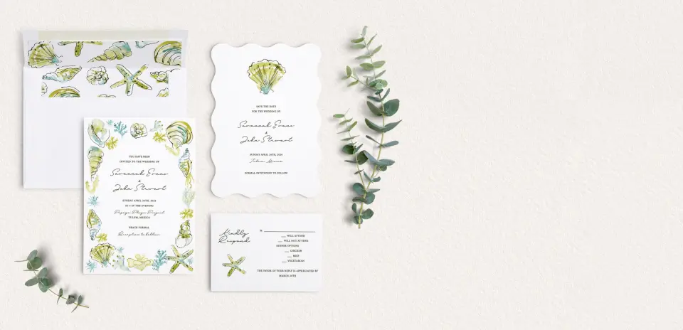 Front of Save the Date Card