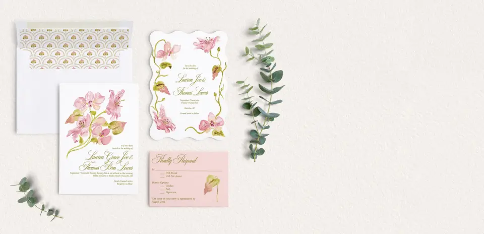 Front of Save the Date Card