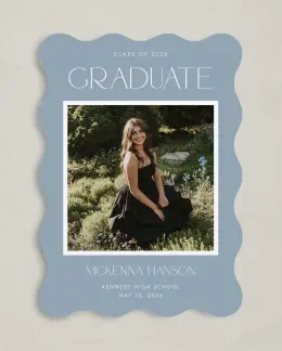 Graduation Announcement Card Design