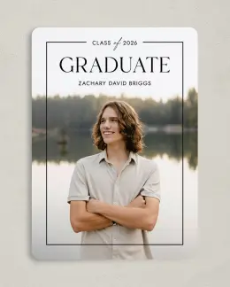 Graduation Announcement Card Design