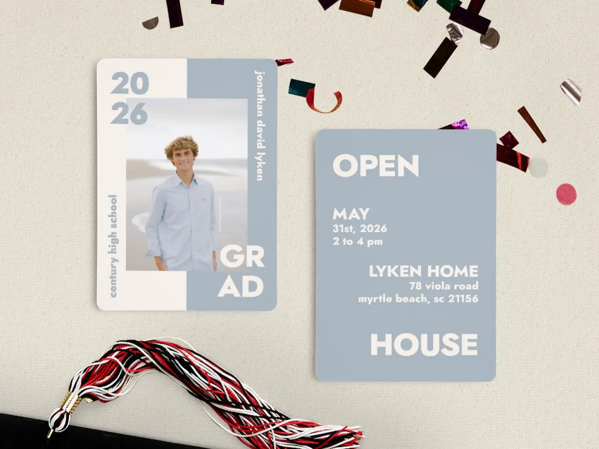 Grad Card Back