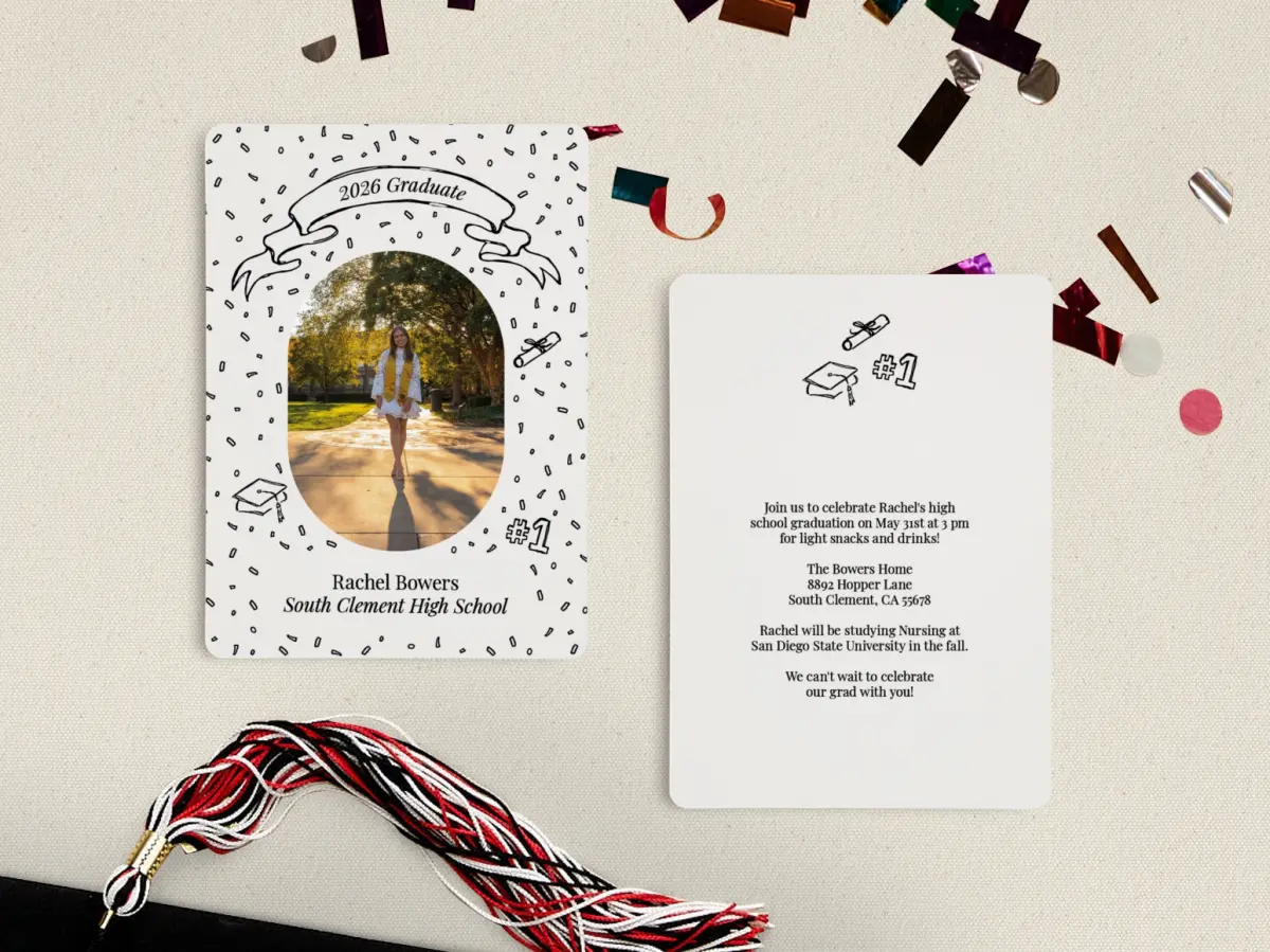 Grad Card Back