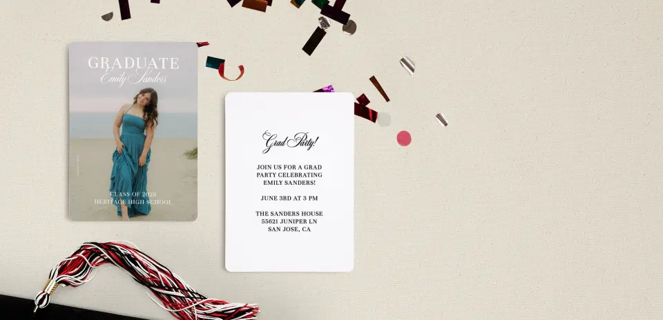 Grad Card Back