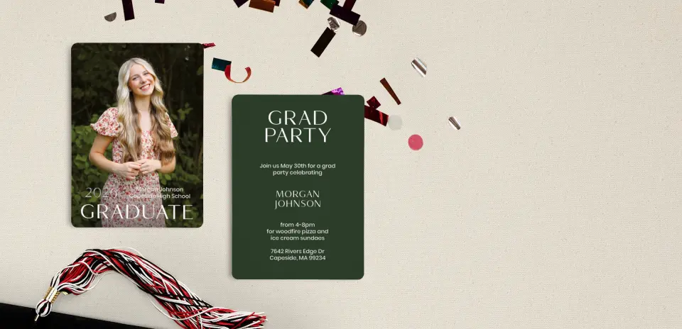Grad Card Back