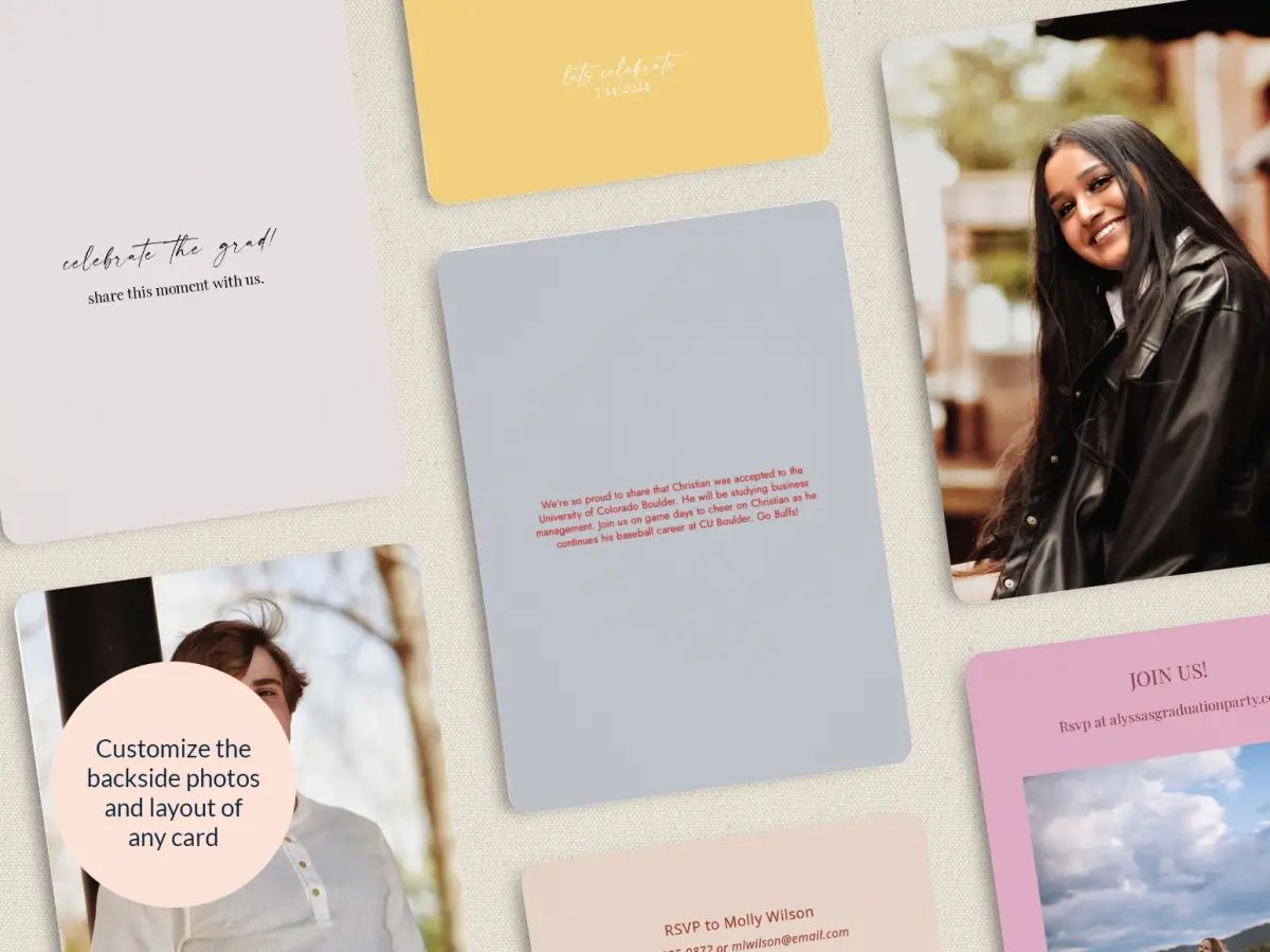 Grad Card Back