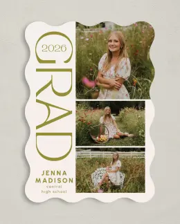 Graduation Announcement Card Design