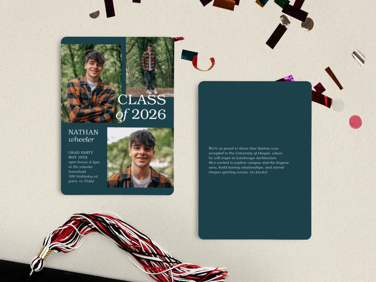 Grad Card Back
