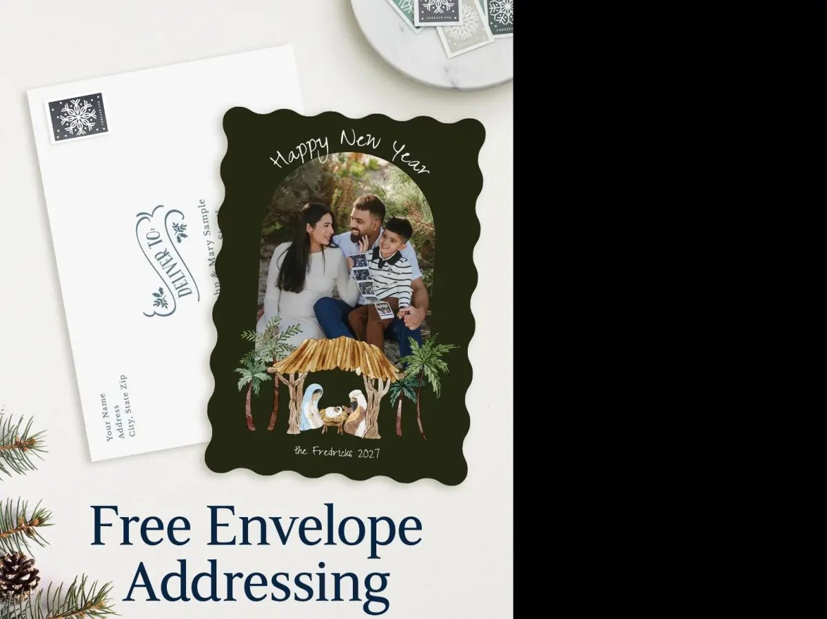 Wavy Christmas Cards