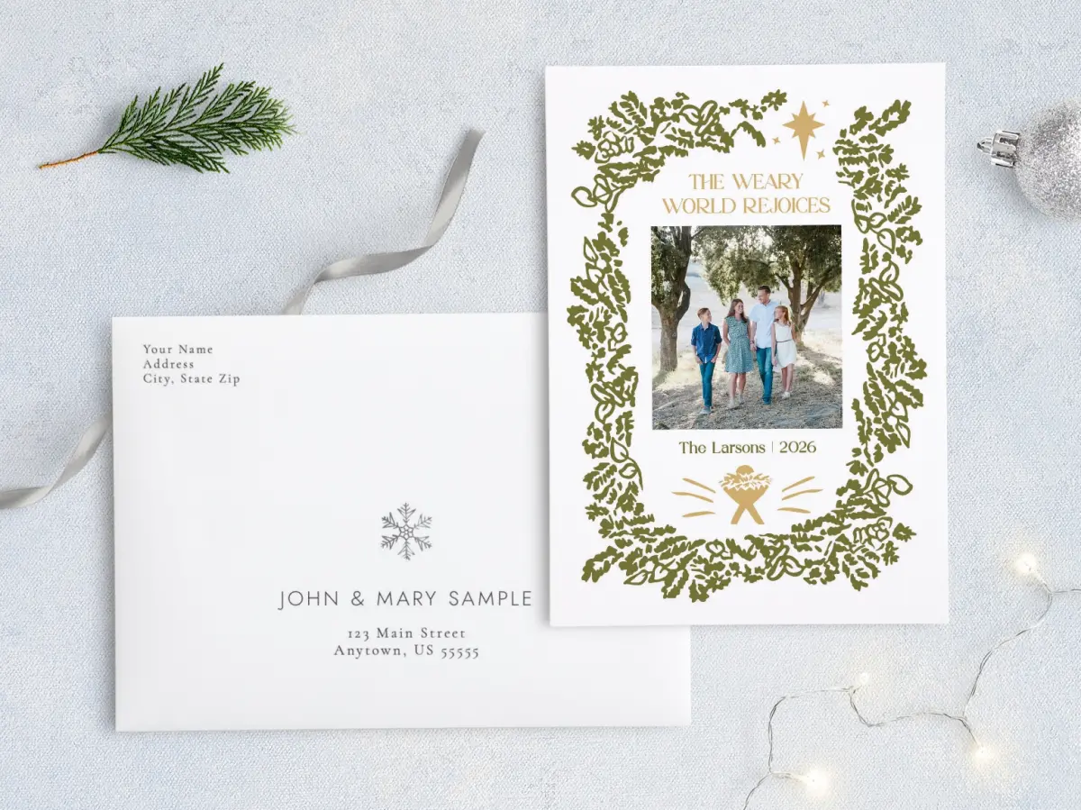 Front with Envelope Design