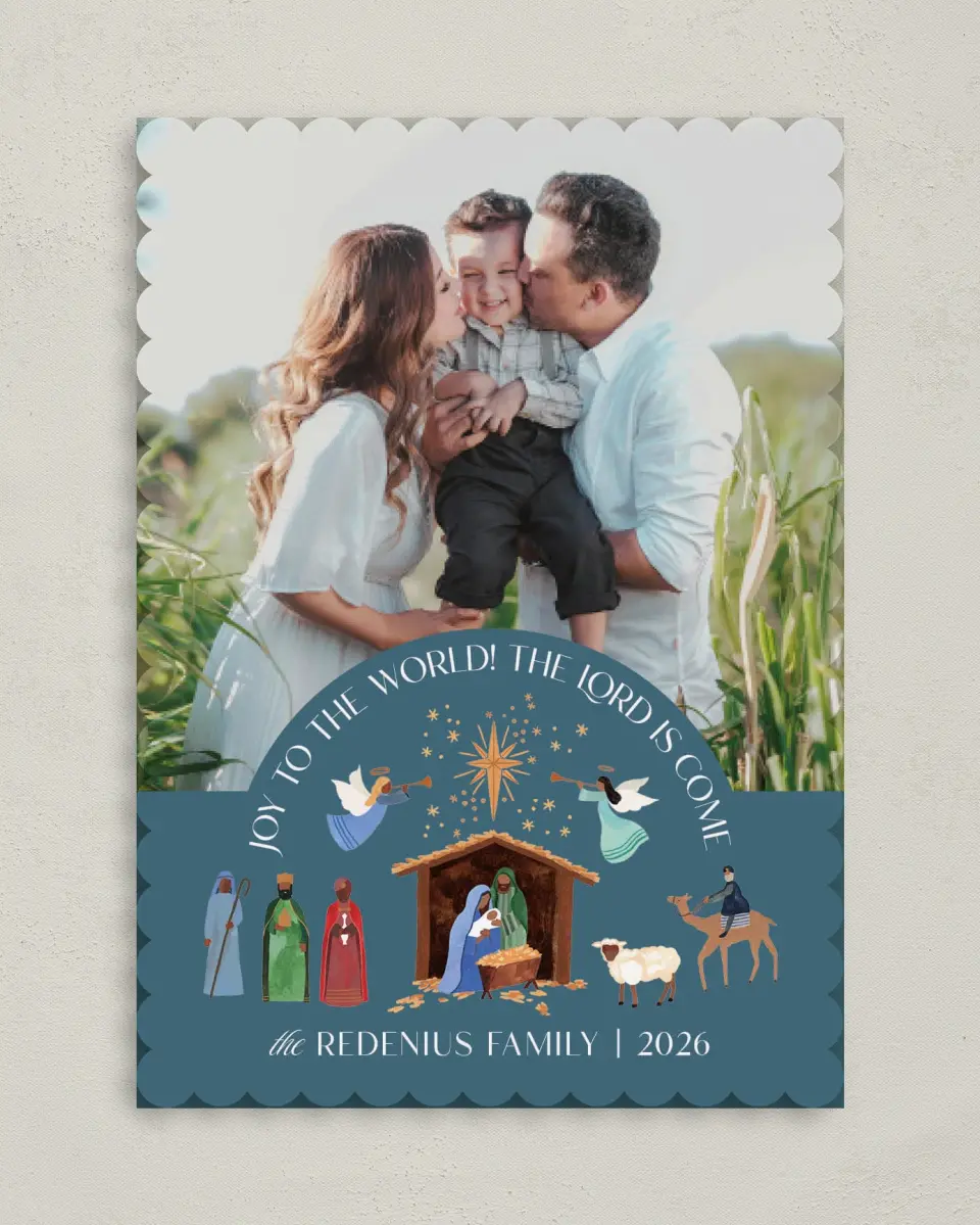 This is a 5" x 7" Christmas Card called Reason for the Season printed in full color on Premium Smooth paper on Premium Smooth paper on Premium Smooth paper