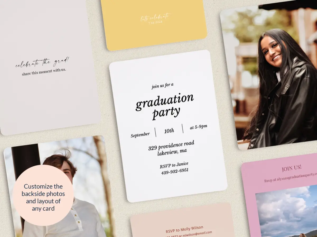 Grad Card Back