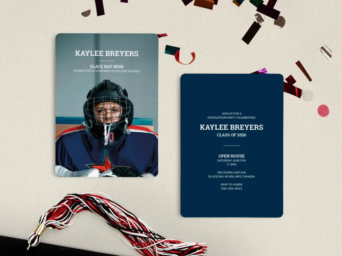Grad Card Back